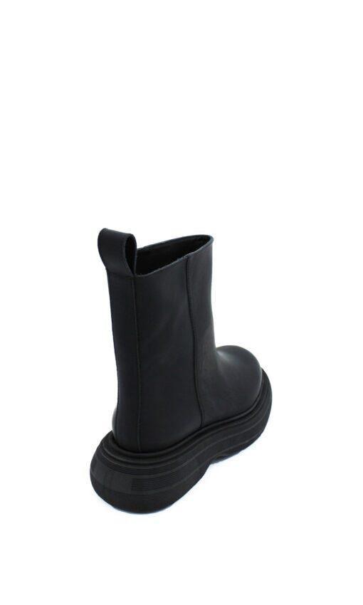 GIA COUTURE Leather Ankle Boots Black