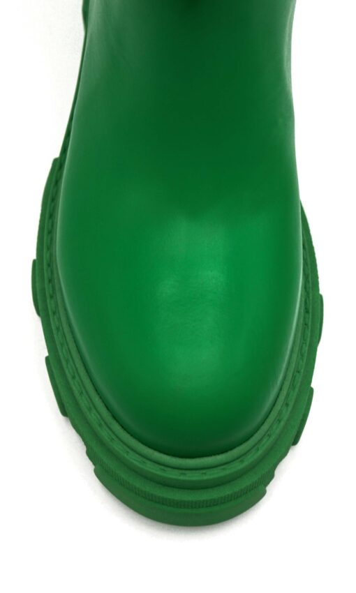 GIA COUTURE Leather Combat Boots Green