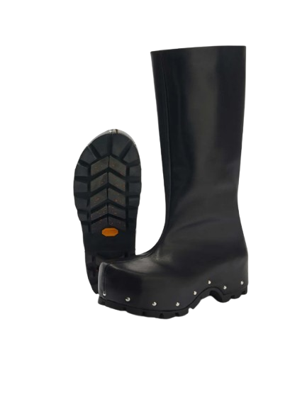 靴 jil sander studded leather half boots Jil Sander Studded Leather Half Boots Jil Sander