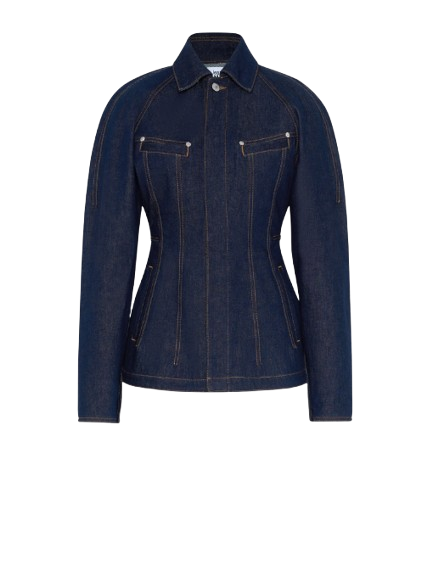 Jean Paul Gaultier The Denim Jacket With Shoulder Pads