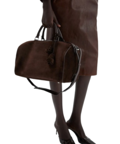 Magda Butrym Varsovia Bag in Brown Suede - Image 4