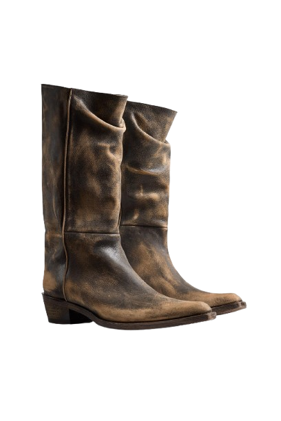 Khaite Clive Boot In Vintage Black Leather - Image 2