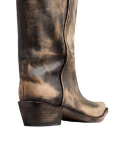 Khaite Clive Boot In Vintage Black Leather - Image 3