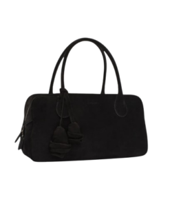 Alternative view of Magda Butrym Brigitte In Black Suede With Flower Charm