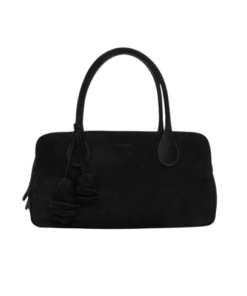 Magda Butrym Brigitte In Black Suede With Flower Charm