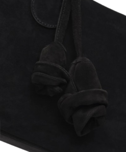 Magda Butrym Brigitte In Black Suede With Flower Charm - Image 3