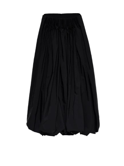 Magda Butrym Long Low-Waist Balloon Skirt In Black