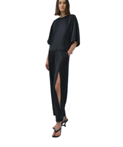 Simkhai Faye Satin Side Slit Pant - Image 3