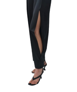 Simkhai Faye Satin Side Slit Pant - Image 5