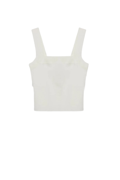 Simkhai Madine Tank Top In White