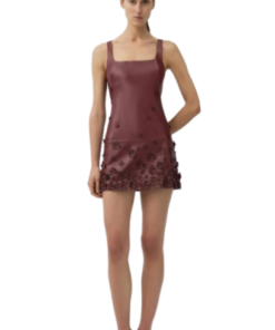 Alternative view of Simkhai Talen Floral Leather Mini Dress