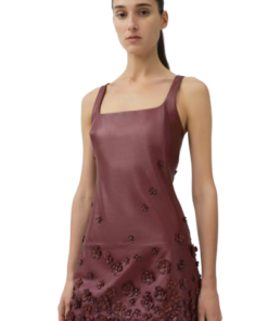 Simkhai Talen Floral Leather Mini Dress - Image 4