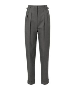 Mugler Grey Carrot Pants