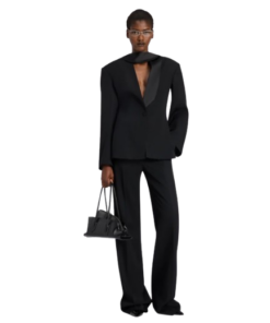 Alternative view of The Attico Black Tuxedo Jacket