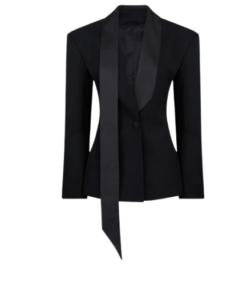 The Attico Black Tuxedo Jacket