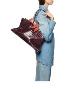Alternative view of The Attico ''La Passeggiata Medium'' Faded Bordeaux Top Handle