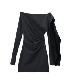 Alexander Wang Asymmetric Drape Mini Dress