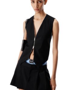 Alternative view of Alexander Wang Zipper Tailored Vest