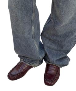 Alohas Aven Rift Burgundy Leather Loafers - Image 3