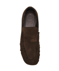 Alternative view of Alohas Aven Suede Brown Leather Loafers