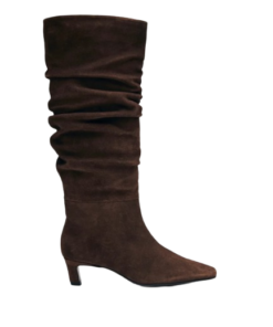 Alohas Kalila Suede Brown Leather Boots