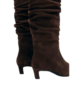 Alohas Kalila Suede Brown Leather Boots - Image 4