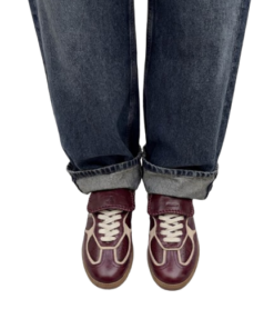 Alohas Tb.490 Club Patent Deep Burgundy Leather Sneakers - Image 3