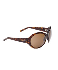 Magda Butrym Big Round Sunglasses In Tortoise With Brown Lenses - Image 3