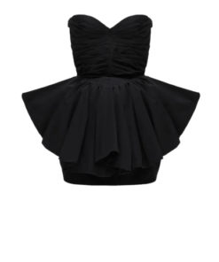 Magda Butrym Fan corset Mini Dress in Black