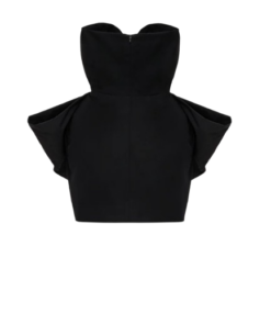 Alternative view of Magda Butrym Fan corset Mini Dress in Black
