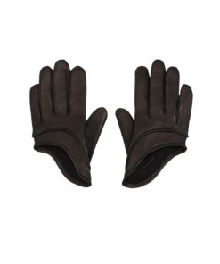Magda Butrym Short Leather Gloves In Black