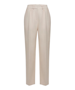 Magda Butrym Straight-Leg Silk And Wool Trousers In Cream