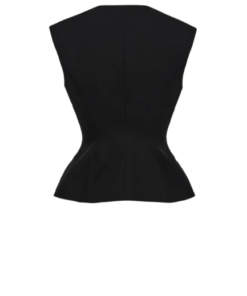 Alternative view of Magda Butrym Tailored Flared Vest in Black