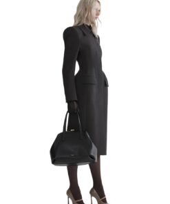 Mugler Anthracite Hourglass Coat - Image 4