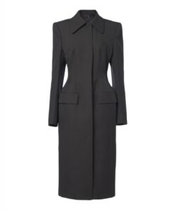 Mugler Anthracite Hourglass Coat