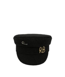 Ruslan Baginskiy Black Logo-embellished Baker Boy Cap
