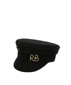 Ruslan Baginskiy Black Logo-embellished Baker Boy Cap - Image 3