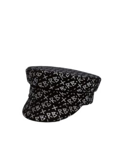 Ruslan Baginskiy Crystal-embellished Baker Boy Cap - Image 4