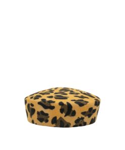 Ruslan Baginskiy Leopard Wool Felt Pillbox Hat