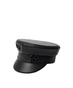 Ruslan Baginskiy Logo-embellished Leather Baker Boy Cap - Image 3