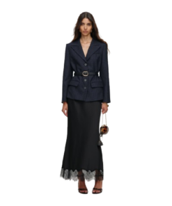 Alternative view of Self-Portrait Tailored Blazer Satin Midi Dress