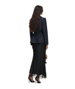 Self-Portrait Tailored Blazer Satin Midi Dress - Image 3