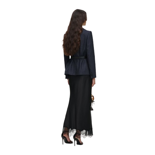 Self-Portrait Tailored Blazer Satin Midi Dress - Image 3