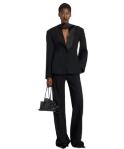 Alternative view of The Attico Black Tuxedo Pants