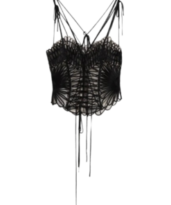 The Attico Embroidered Tulle Top - Image 2