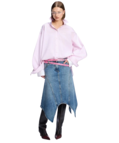 The Attico Sky Blue Midi Skirt - Image 2