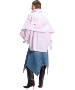 The Attico Sky Blue Midi Skirt - Image 3