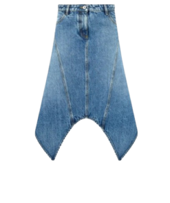 The Attico Sky Blue Midi Skirt